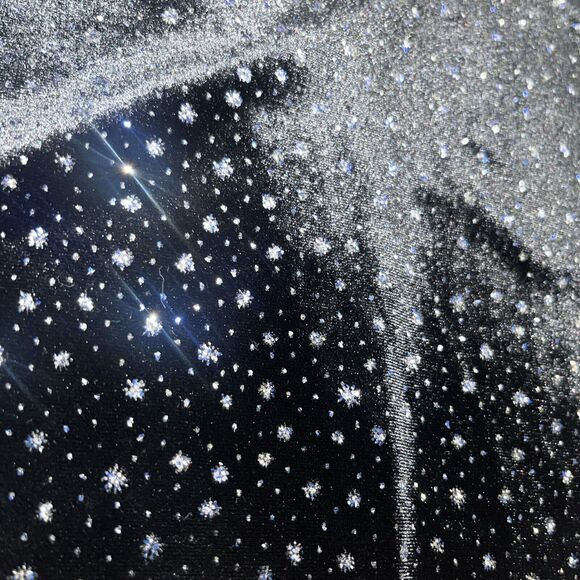 Women’s S Small Prom Vintage Gothic Maxi Dress Sparkles 90s Velvet - Picture 5 of 10